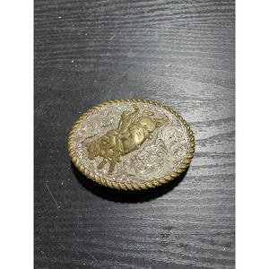 Crumrine Bull Riding Belt Buckle